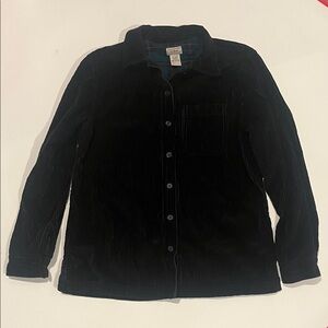 L.L. Bean Corduroy jacket woman’s XS black shacket
